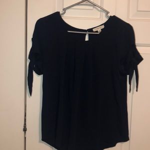 navy blue short sleeve shirt